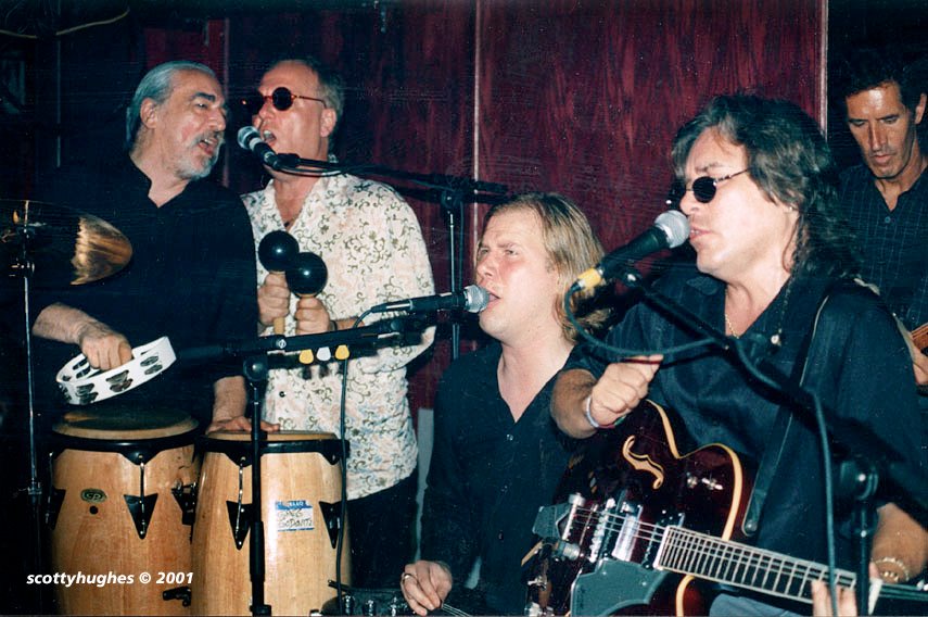 Bob Segarini, Greg Godovitz, Jeff Healey & Jose Feleciano - © Scotty Hughes 2001